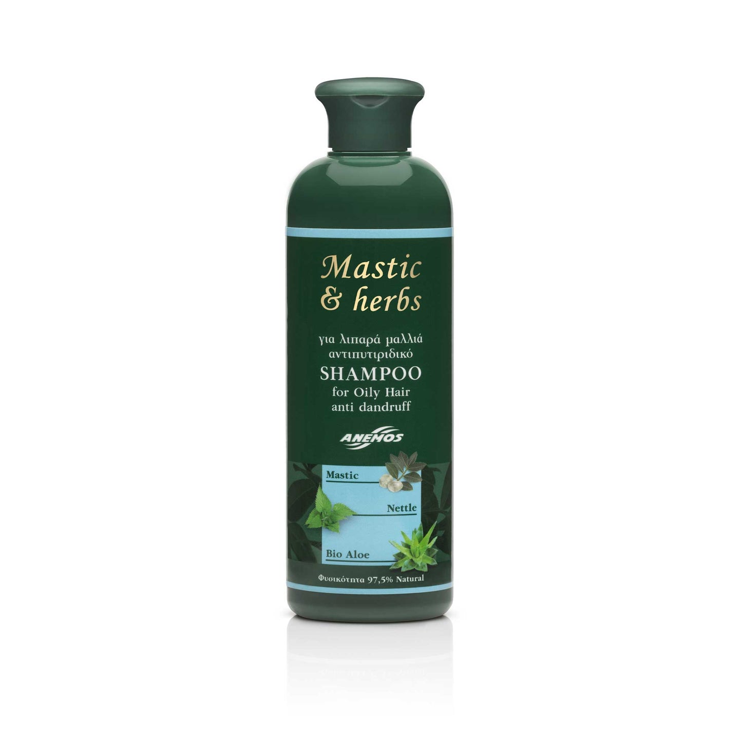 Šampón proti lupinám na mastné vlasy 300 ml Mastic&herbs