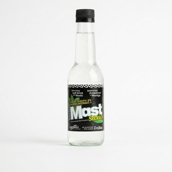 Mast, osviežujúci mastichový nápoj so stéviou 250 ml, sklenená fľaša