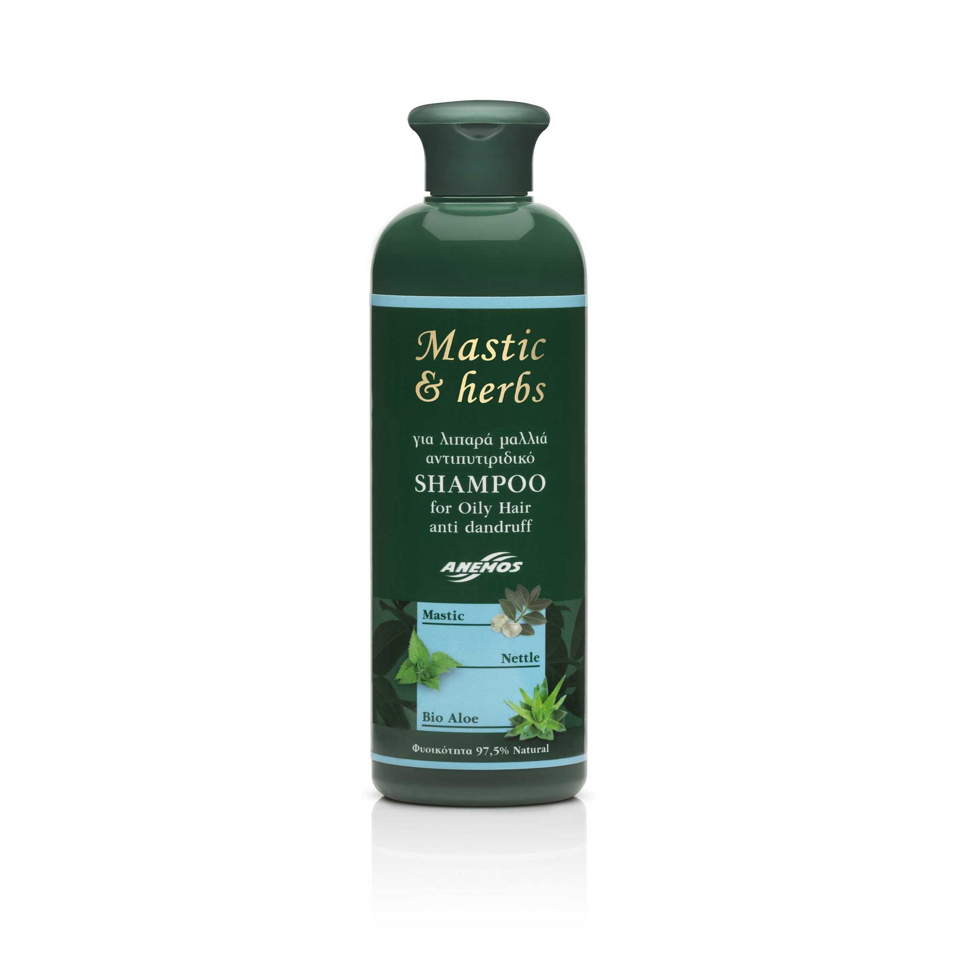 Šampón proti lupinám na mastné vlasy 300 ml Mastic&herbs