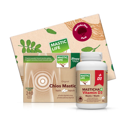 Masticha Plus pack v dárkovom boxe